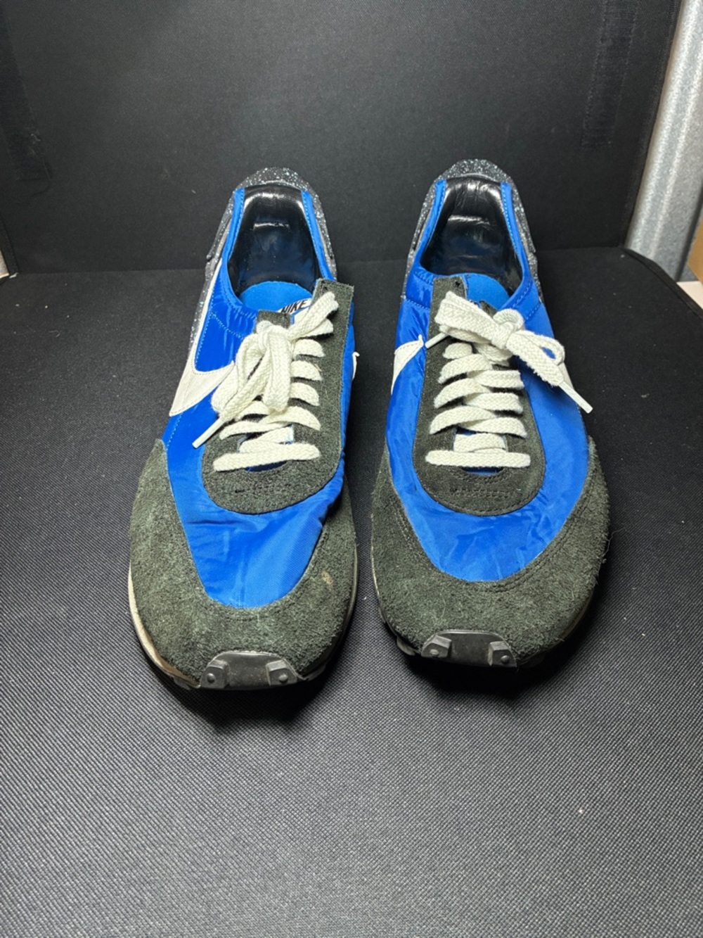 Nike Blue and black Retro Runner Sneakers USED SKU BV4594-400